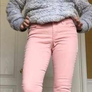 Jessica Simpson cropped rose denim